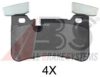 A.B.S. 37812 OE Brake Pad Set, disc brake